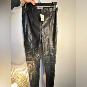 FREEPEOPLE leather light fleece lined pants. BRAND NEW WITH TAGS!!!!
